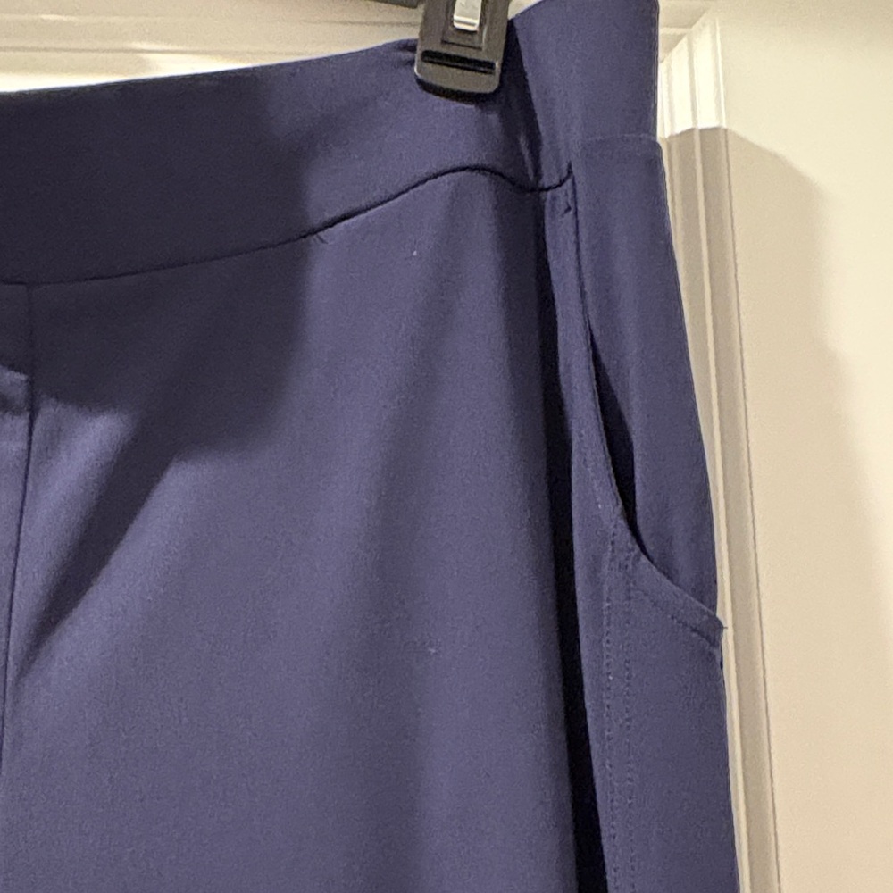 Lisa Rinna Collection Navy Blue Casual Pull-On Pants - Picture 4 of 6